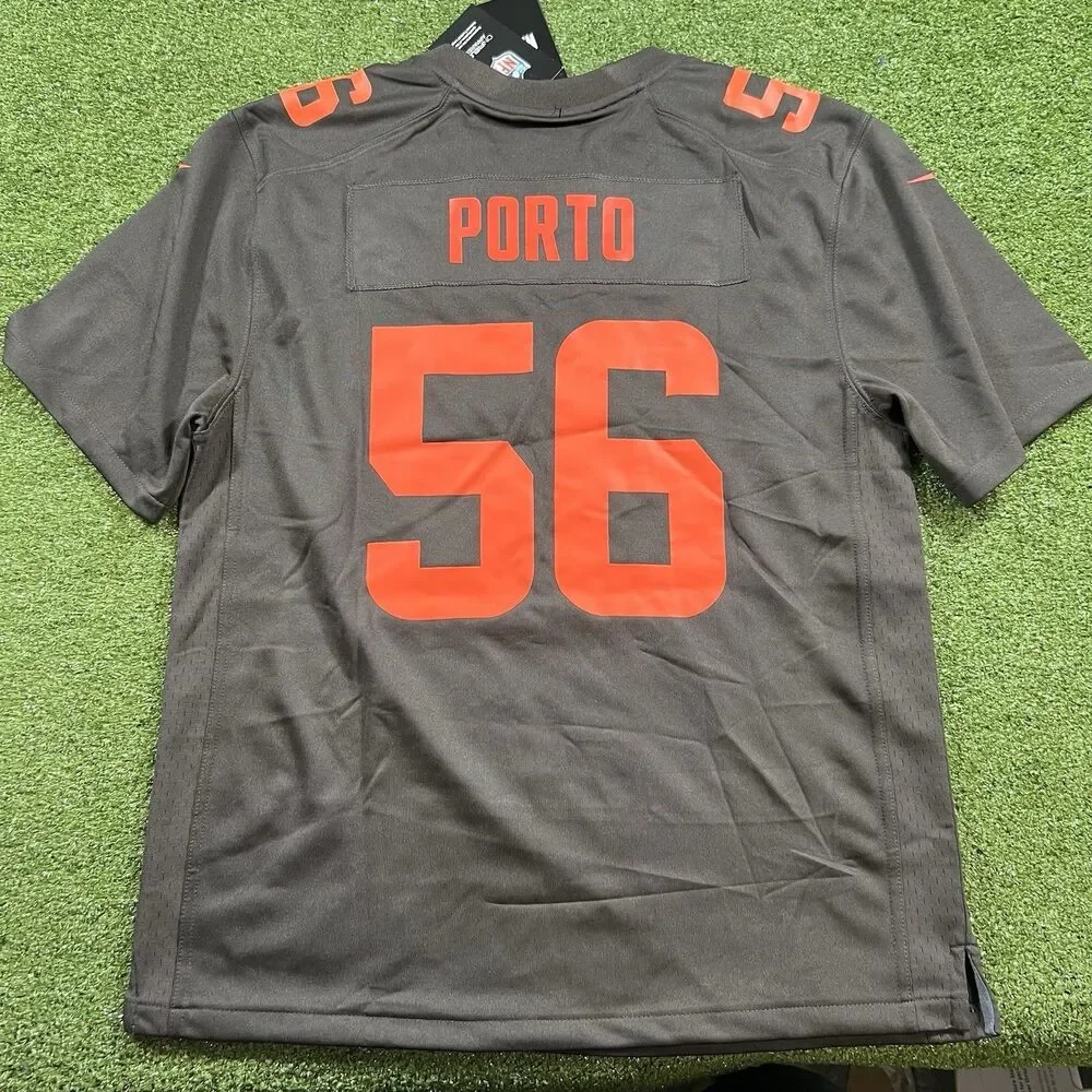 Youth Browns Number 56 Custom Named Jersey Size XL NWT
